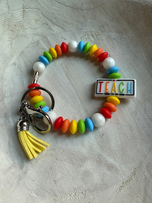 Rainbow Teach Wristlet