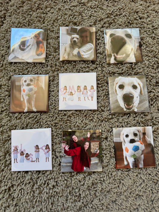 Set of 9 Custom Magnets